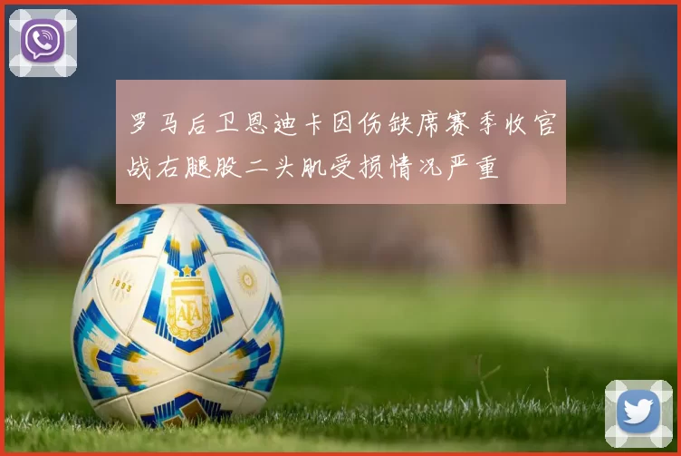 罗马后卫恩迪卡因伤缺席赛季收官战右腿股二头肌受损情况严重